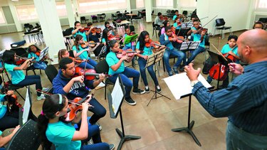 Campamento entre instrumentos