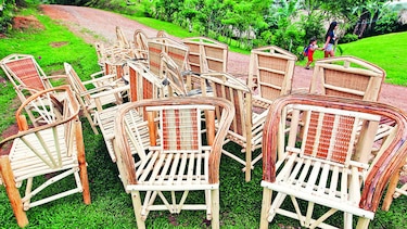 Arte, muebles y mimbre
