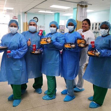 Gastronomía solidaria: comidas para personal médico