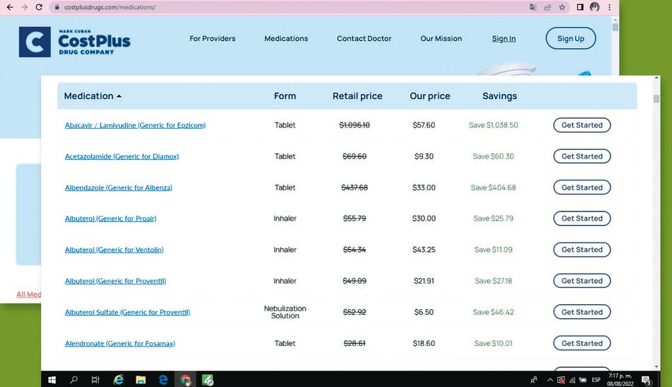 Una receta de medicamentos más baratos se pone a prueba