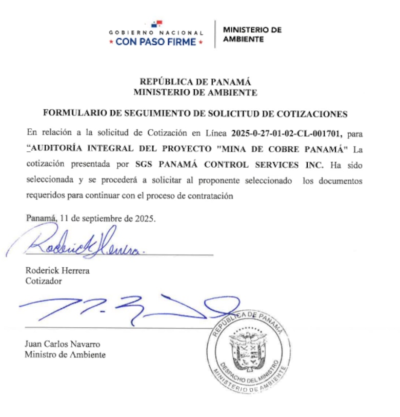Dos procesos de arbitraje continúan, mientras contrato de auditoría de la mina llega a Contraloría