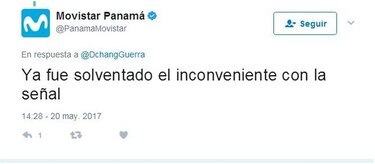 Movistar Panamá restablece su servicio en la ciudad capital