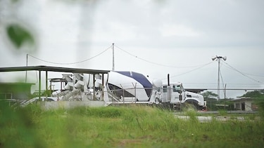 Plantas de concreto, a media máquina