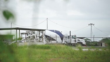 Plantas de concreto, a media máquina