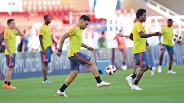 Colombia con Falcao y con la duda de James