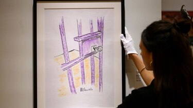 Un emotivo dibujo de Nelson Mandela a subasta por primera vez