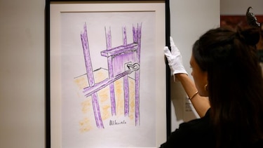 Un emotivo dibujo de Nelson Mandela a subasta por primera vez