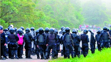 Impiden marcha contra el canal de Nicaragua