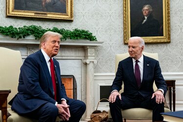 Termina la reunión entre Biden y Trump tras casi dos horas en el Despacho Oval