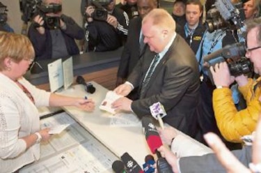 Alcalde de Toronto va por la reelección