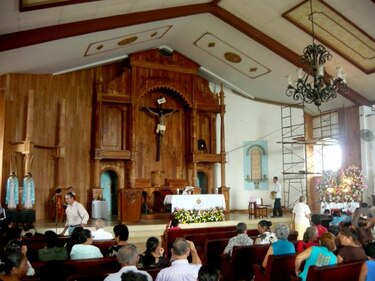 Hurtan escalera de la parroquia San Juan Bautista de Macaracas