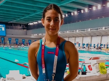 Emily Santos finaliza en la quinta posición de su ‘heat’ en la natación de los Juegos de Tokio