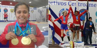 Rocío Navarro gana tres de oro en pesas