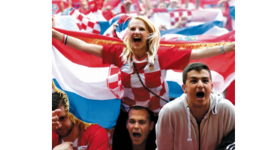 Croacia festeja el histórico pase a la final del Mundial