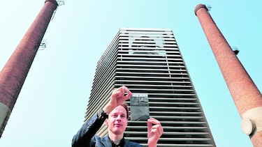 Una torre purifica el aire en China