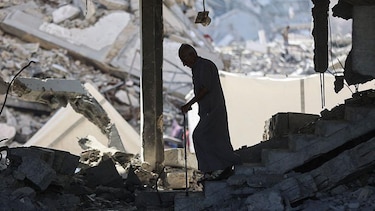 El edificio de Gaza que aún se mantiene en pie y ayuda a contar la historia de la ofensiva de Israel