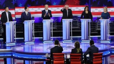 Joe Biden fue atacado por sus rivales demócratas en debate por la Casa Blanca