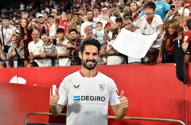Isco debuta en el Sevilla con un pobre empate ante el Valladolid