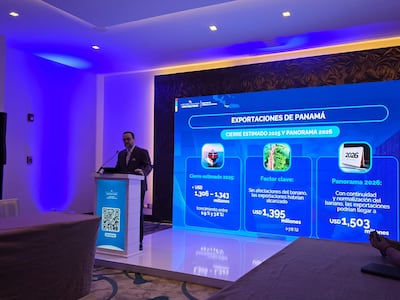 Las exportaciones panameñas cerrarán 2025 en $1,343 millones y esperan superar los $1,500 millones en ventas en 2026