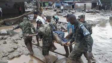 Avalancha en el sur de Colombia deja 112 muertos