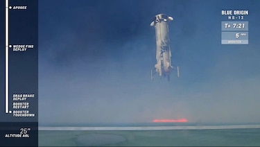 Nuevo vuelo de prueba del cohete de turismo espacial de Blue Origin