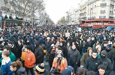 El desafío de pasear en un París caótico y sin transportes