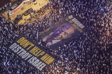 Más de 230,000 israelíes vuelven a manifestarse contra la reforma judicial de Netanyahu