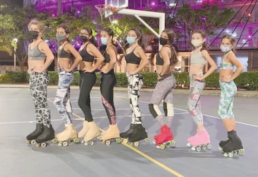 Ocho patinadoras criollas se preparan para  el Campeonato Panamericano 