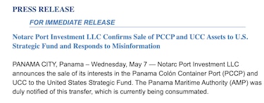 ¿Quién es el dueño del proyecto portuario en Isla Margarita?