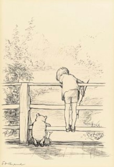 Ilustración de Winnie the Pooh bate récord
