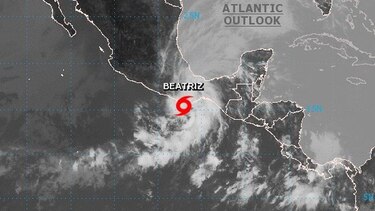 La tormenta tropical Beatriz se forma en el océano Pacífico