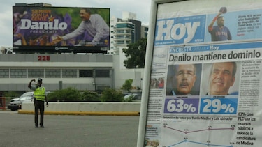 Danilo Medina tiene ventaja de 61.9% en elección