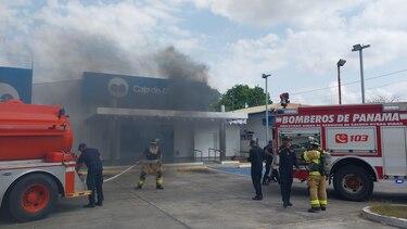 Controlan incendio en la sucursal de la Caja de Ahorros de Chepo