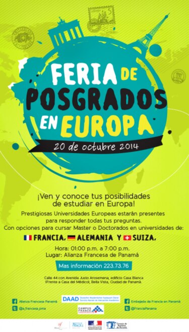 Feria estudiantil de postgrados este lunes en la Alianza Francesa