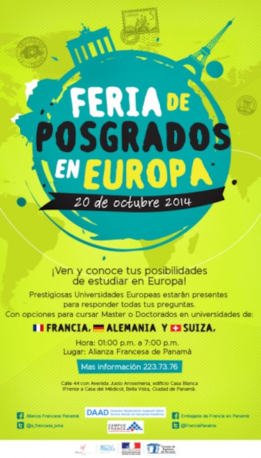 Feria estudiantil de postgrados este lunes en la Alianza Francesa