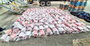 Decomisan mil paquetes de droga en Colón