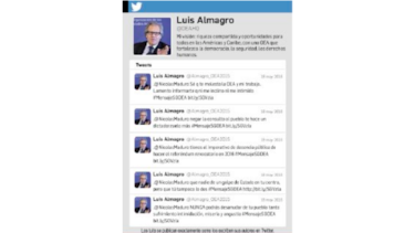 Luis Almagro tilda de ‘dictadorzuelo’ a Nicolás Maduro