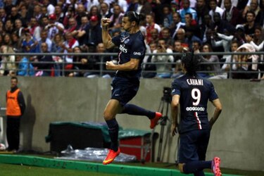 Un doblete de Ibrahimovic no es suficiente para el PSG