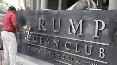Trump counterattacks in hotel dispute