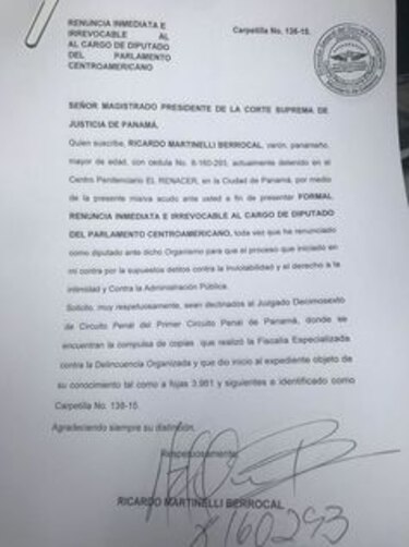 Expresidente Martinelli maniobra para dilatar proceso en la Corte