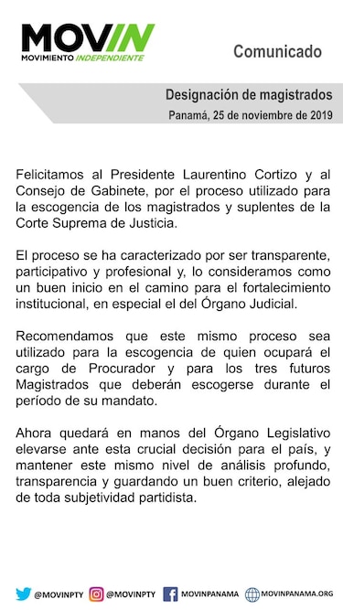 El Gabinete designa a Maribel Cornejo, María Eugenia López y Carlos Vásquez como magistrados