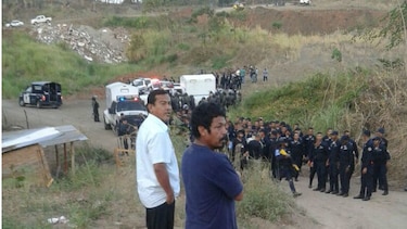 Desalojan a precaristas en el área de Pedregal