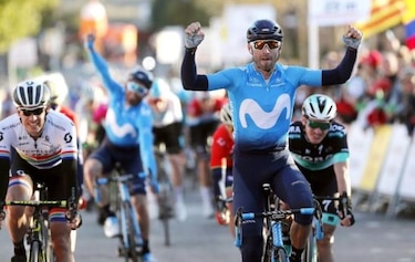 Valverde gana la segunda etapa de la Vuelta a Cataluña
