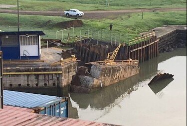ACP estabiliza muro en las esclusas de Miraflores