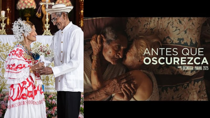 68 años después de su boda, un matrimonio en Las Tablas cumple el sueño de tener su sesión fotográfica frente al altar