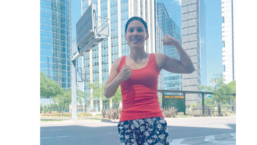 Nataly Delgado está instalada en Argentina para su combate