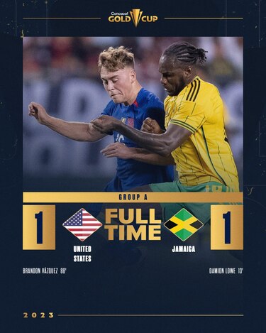Brandon Vázquez niega la hazaña a Jamaica y rescata a Estados Unidos