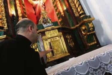 Profanan iglesia La Merced en el Casco Antiguo