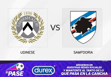 Udinese buscará romper su mala racha en casa del Sampdoria