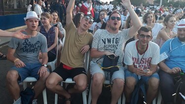 Peregrinos participan en concierto de bienvenida en Chitré